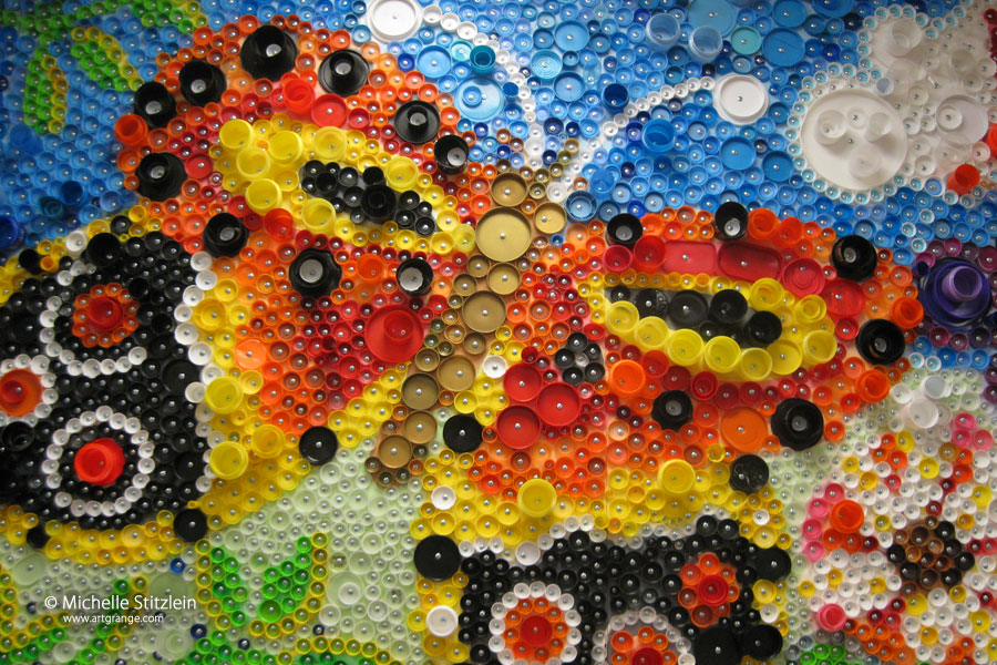 Michelle Stitzlein Bottlecap Art